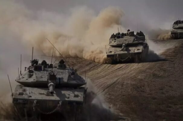 Tank-tank Merkava Israel siap menggempur Gaza