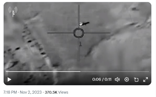 Video penembakan rudal Houthi oleh F-35I