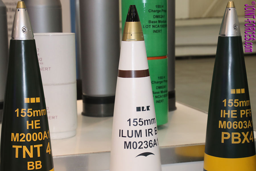 Amunisi 155 mm buatan Rheinmetall