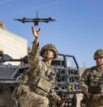 British Army uses drones