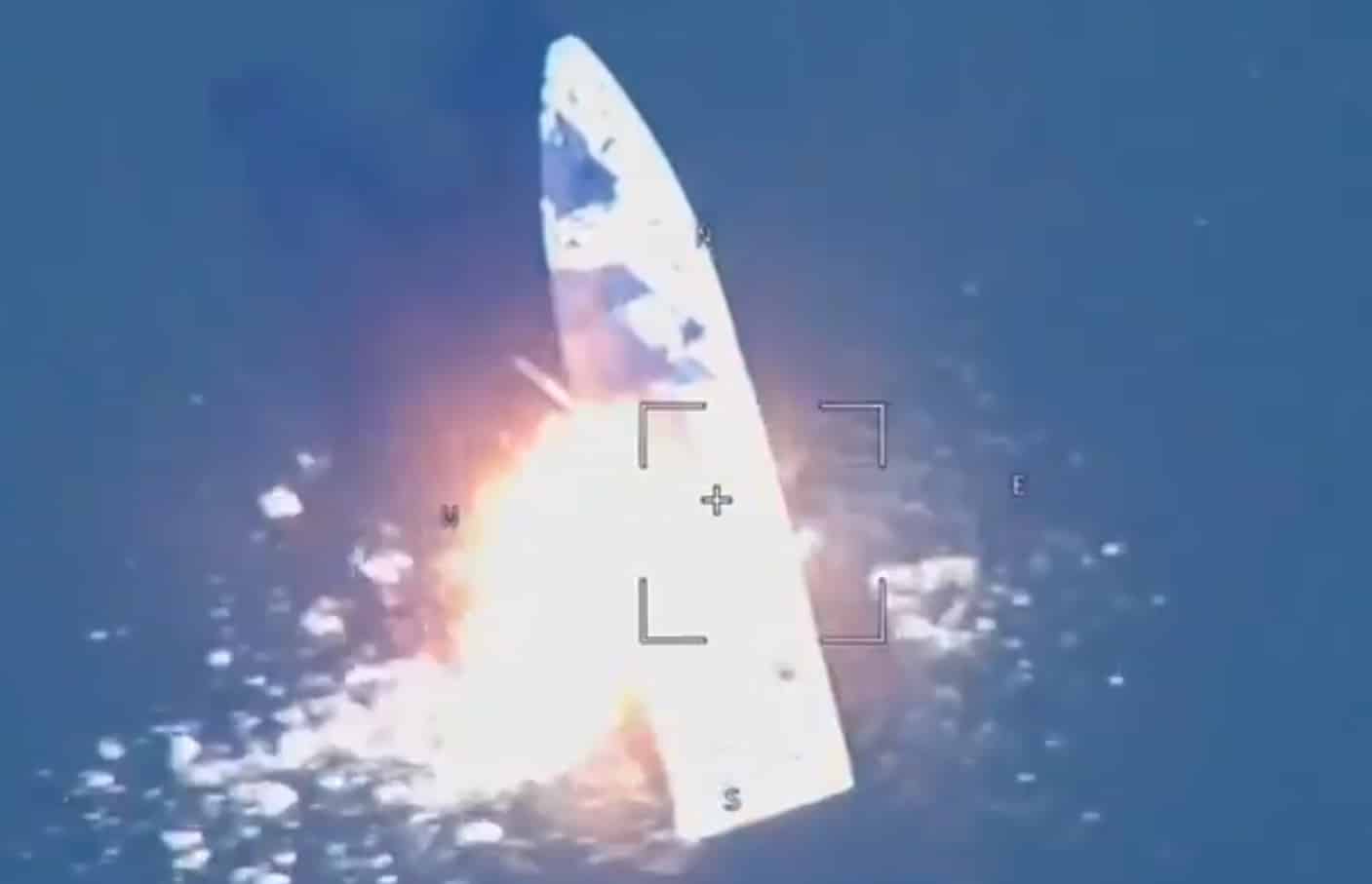 Drone Rusia menyerang kapal Ukraina