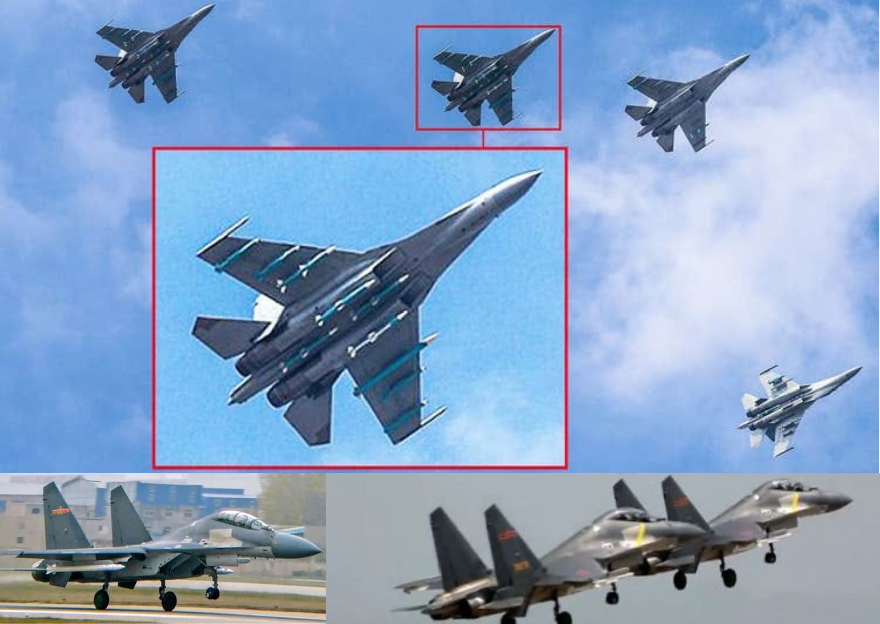 J-16 membawa rudal udara ke udara jarak jauh PL-17_ Airspace Review