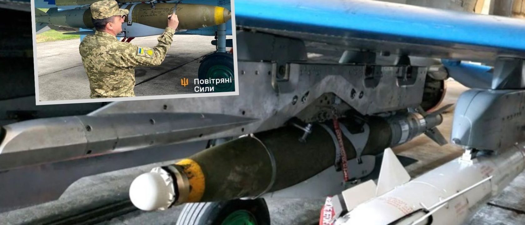 Penampakan bom JDAM-ER di MiG-29 Ukraina