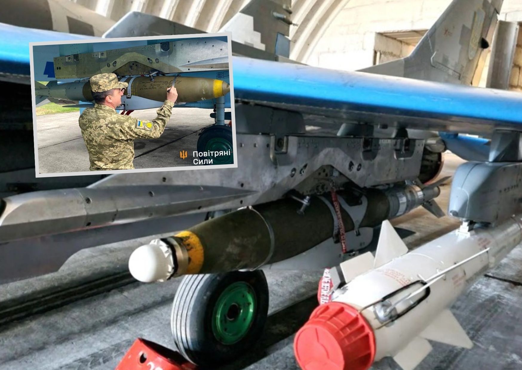 Penampakan bom JDAM-ER di MiG-29 Ukraina