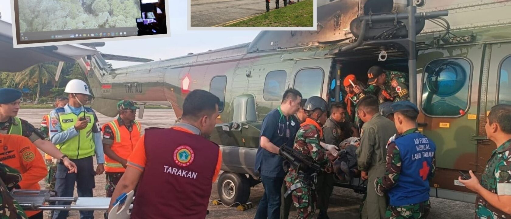 H225M TNI AU berhasil evakuasi pilot dan teknisi pesawat PC-6 Porter yang jatuh di Tarakan_ Airspace Review