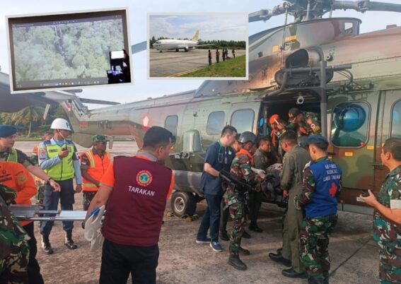 H225M TNI AU berhasil evakuasi pilot dan teknisi pesawat PC-6 Porter yang jatuh di Tarakan_ Airspace Review