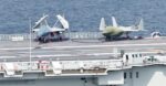 Mock up J-15 dan J-35 di kapal induk Liaoning