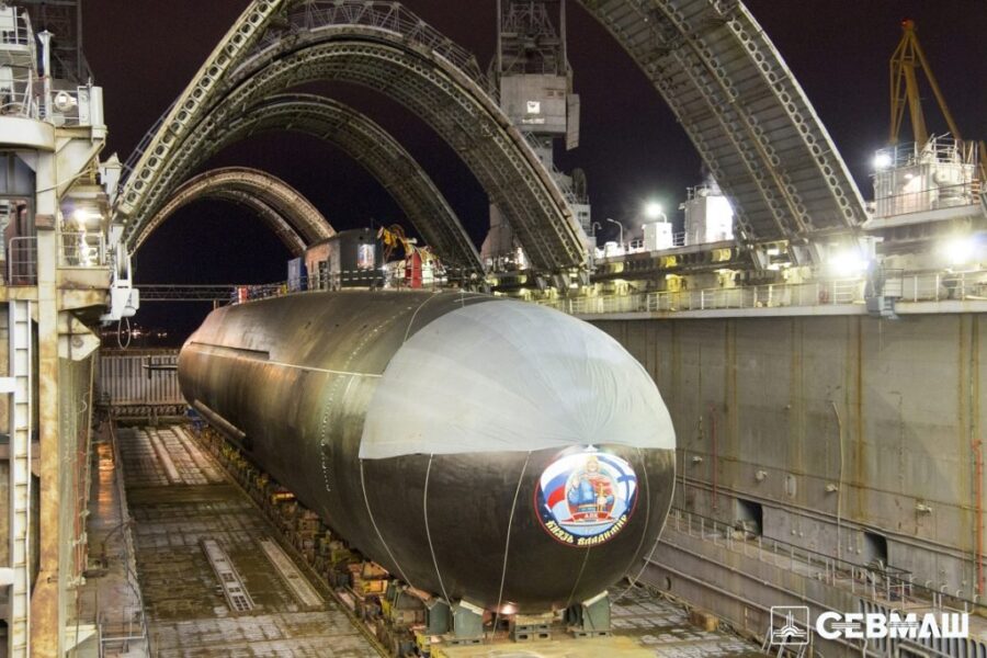 Prince Vladimir of Project-955A Borey-A at the Sevmash shipyard
