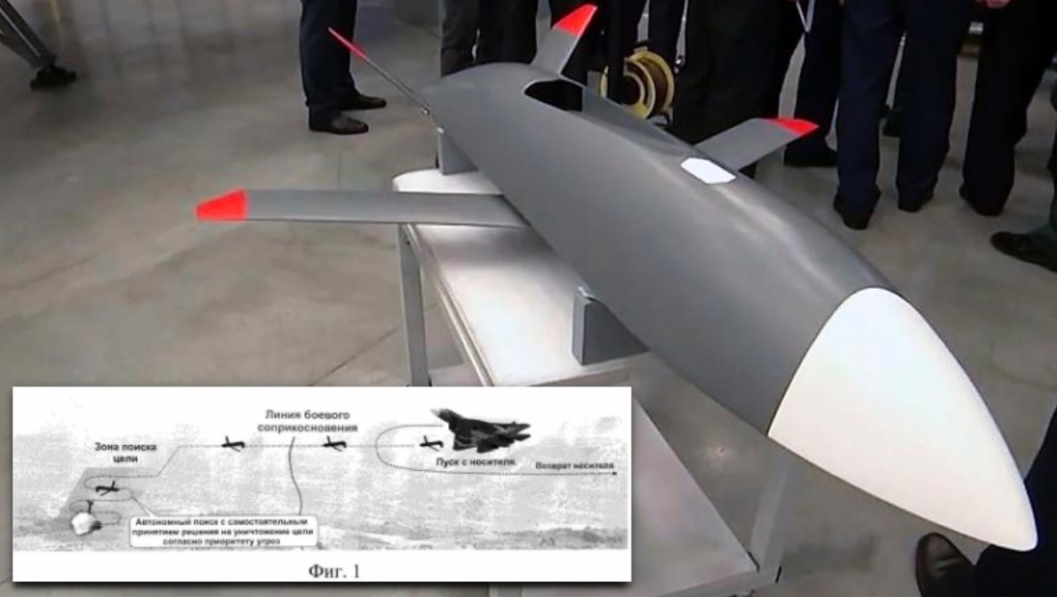 Drone kamikaze yang diluncurkan dari Su-57