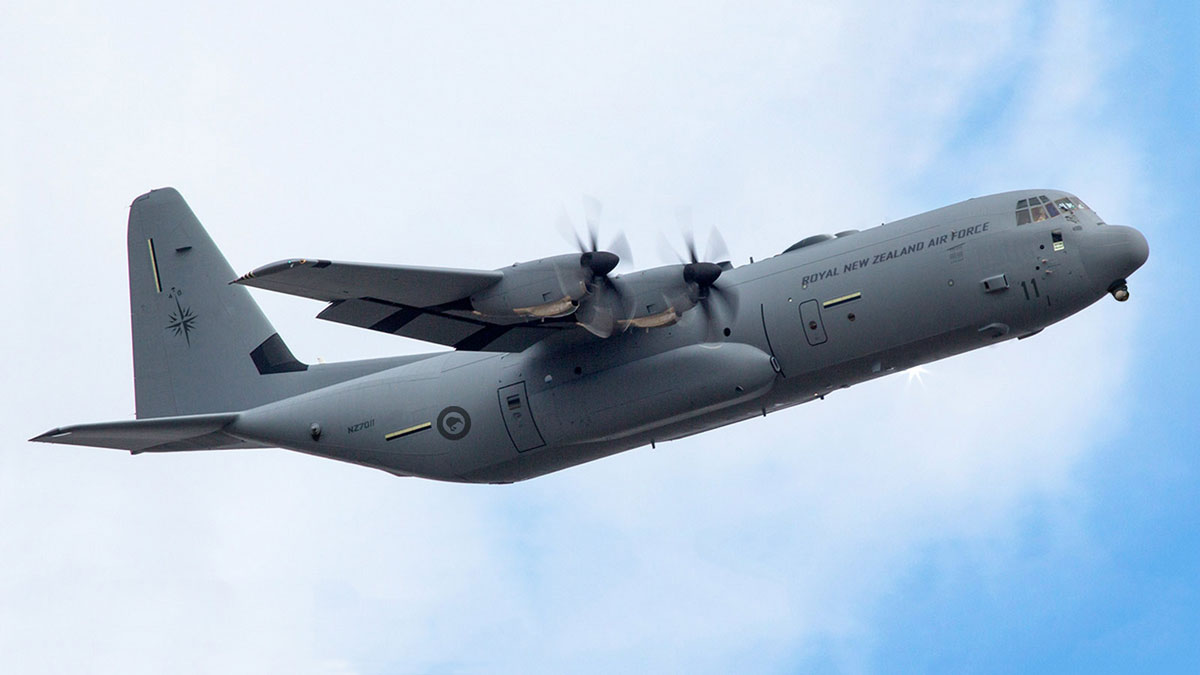 RNZAF-C-130J-30-Super-Hercules first flight