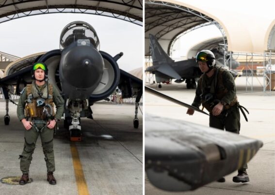 USMC meluluskan dua siswa transisi jet Harrier terakhir