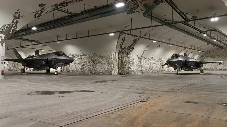 F-35A Norwegia ditempatkan di bunker pegunungan Bardufoss