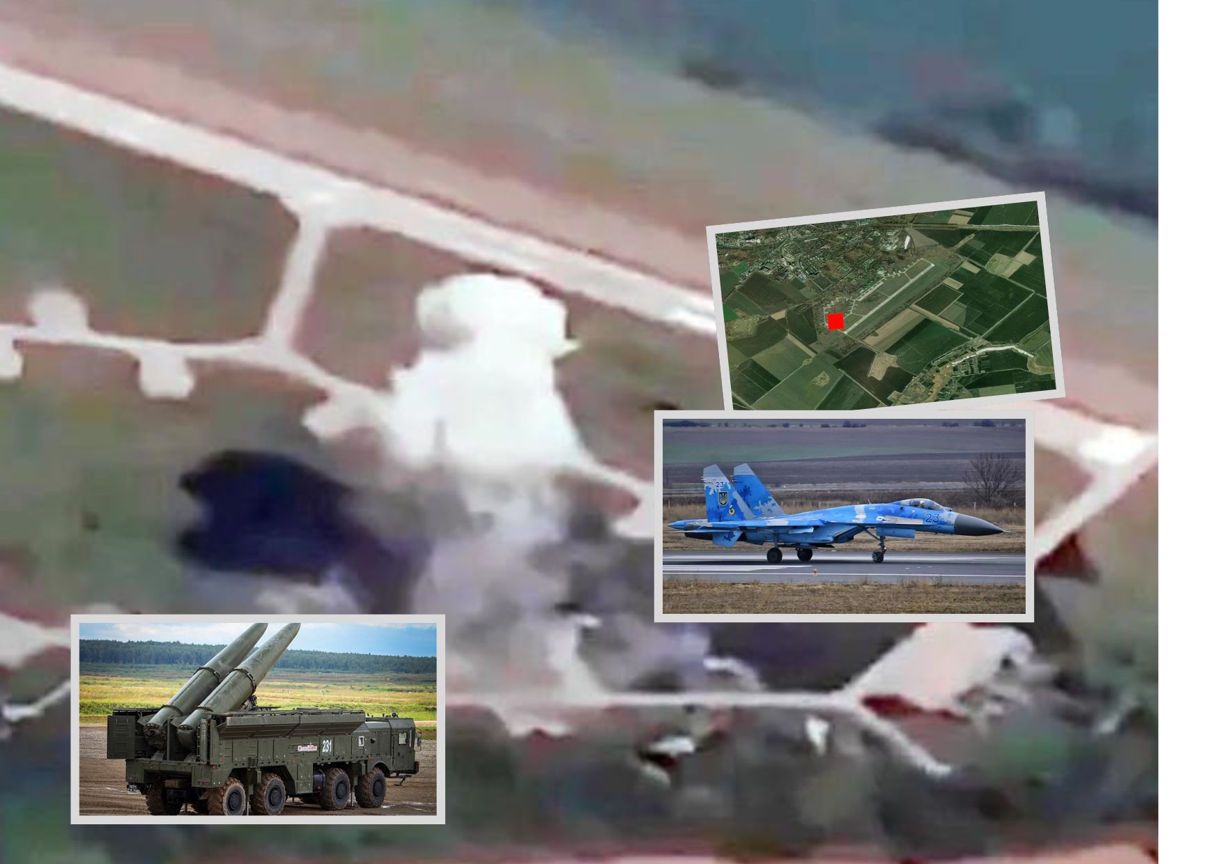 Rudal Iskander Rusia hancurkan 6 Su-27 Ukraina di Pangkalan Udara Mirgorod