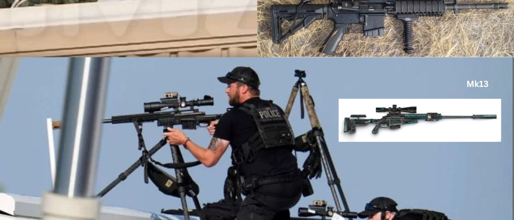 Senapan yang digunakan oleh penembak Trump dan yang digunakan Polisi (1)