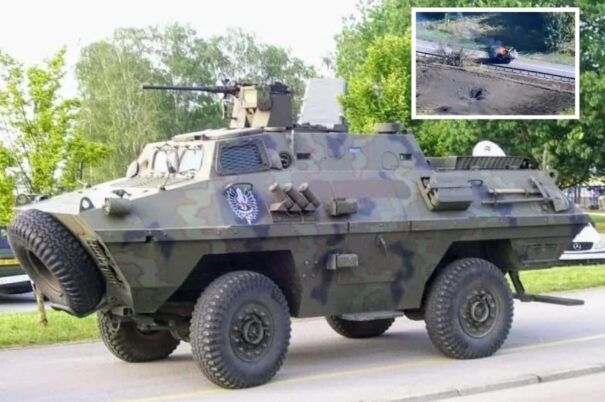 BOV Ukraina dihancurkan oleh drone Rusia di Kursk