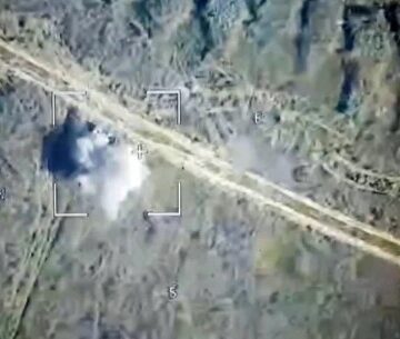 Serangan drone Rusia terhadap alutsista Ukraina di Kursk