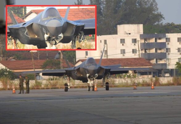 F-35C AS mendarat darurat di Sao Pedro Brasil karena kehabisan bahan bakar pada Mei 2024
