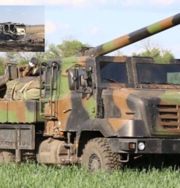 Caesar 155 Ukraina dihancurkan pasukan Rusia