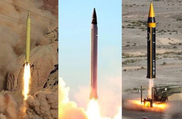 Rudal Ghadr_ Emad_ Fattah yang diluncurkan Iran ke Israel