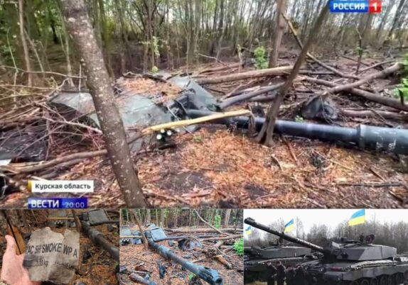 Tank Challenger2 Ukraina dihancurkan pasukan Rusia di Kursk