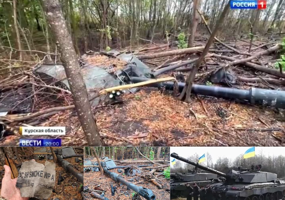 Tank Challenger2 Ukraina dihancurkan pasukan Rusia di Kursk