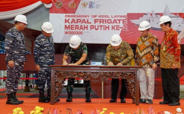 Keel Laying Fregat Merah Putih ke-2_
