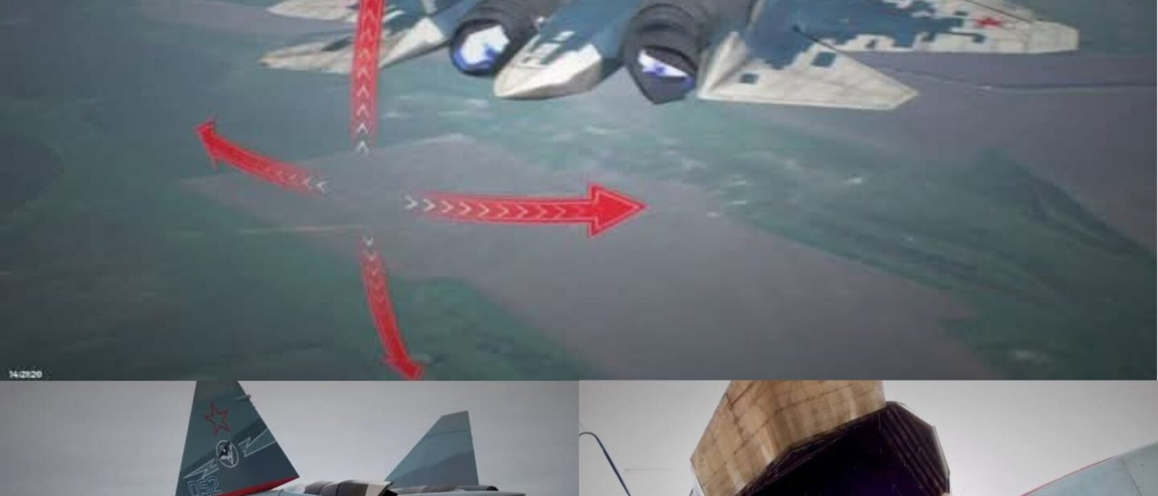 Su-57 dengan Nozzle datar