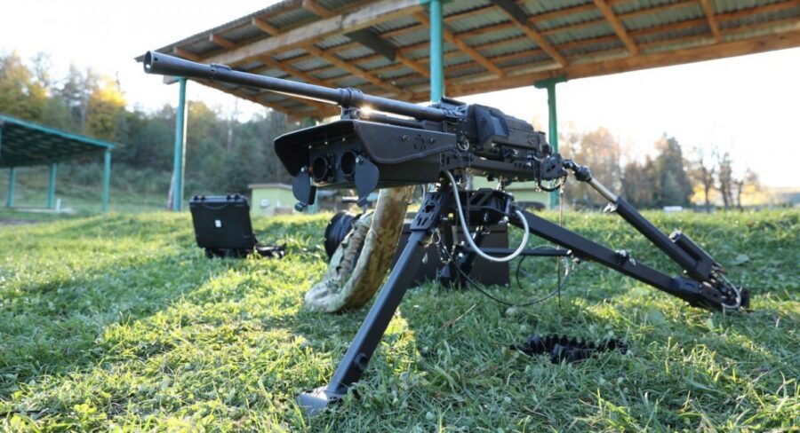 Ukraina mulai gunakan sistem modul jarak jauh Wolly pada senapan mesinnya
