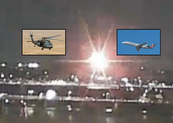 UH-60 dan CRJ700 bertabrakan di Washington