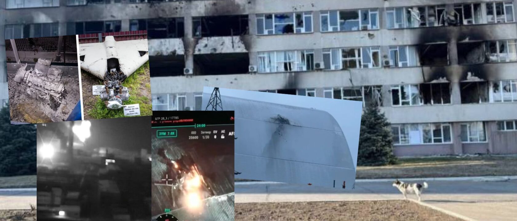 Serangan drone Geran-2 Rusia ke fasilitas perlindungan nuklir Ukraina (1)