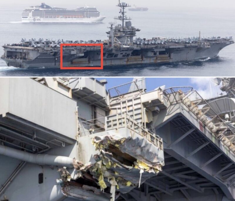USS Harry S Truman bertabrakan dengan kapal dagang Panama