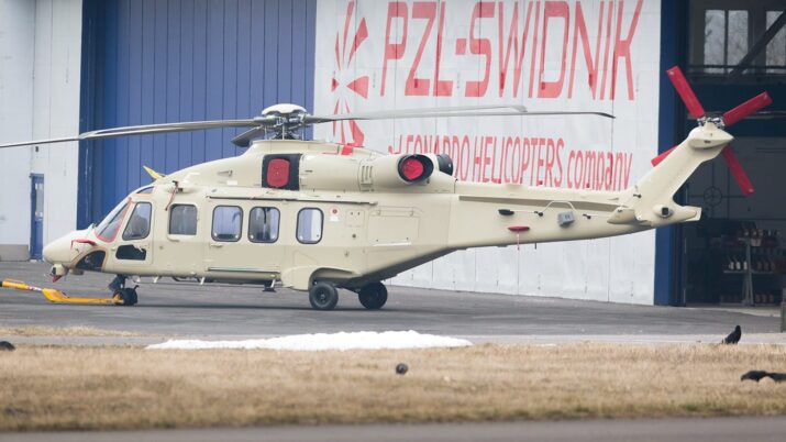 AW149 pertama buatan Polandia