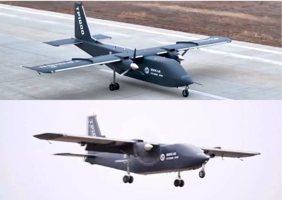 Drone kargo TP1000 China terbang perdana