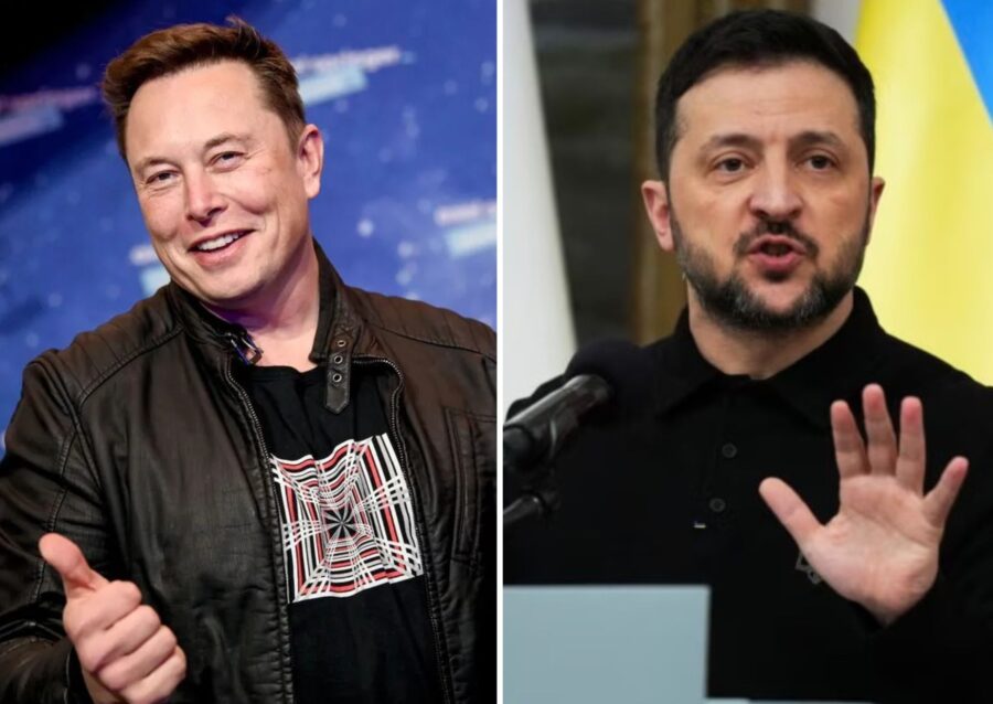 Elon Musk dan Zelensky