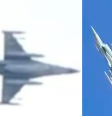 F-16 Ukraina membawa terbang persenjataan