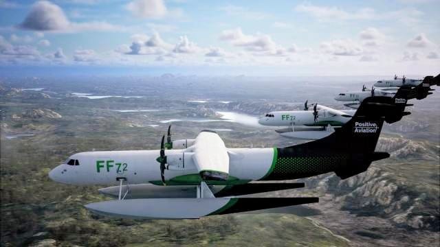 Pesawat pemadam kebakaran dari Positive Aviation