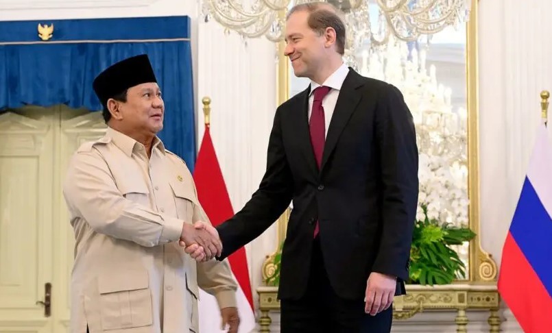 Prabowo menyambut Wakil PM I Rusia Denis Manturov di Jakarta