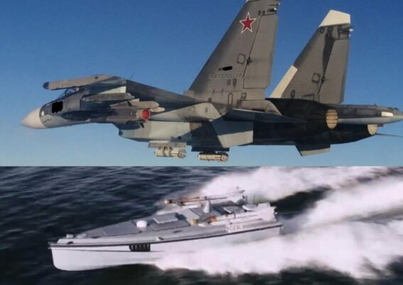 Magura-7 USV tembak jatuh Su-30 Rusia