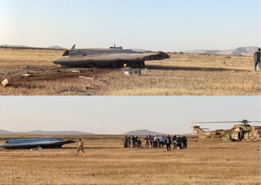Drone Anka-3 Turki jatuh