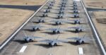 Elephant Walk F-22 di Langley AFB