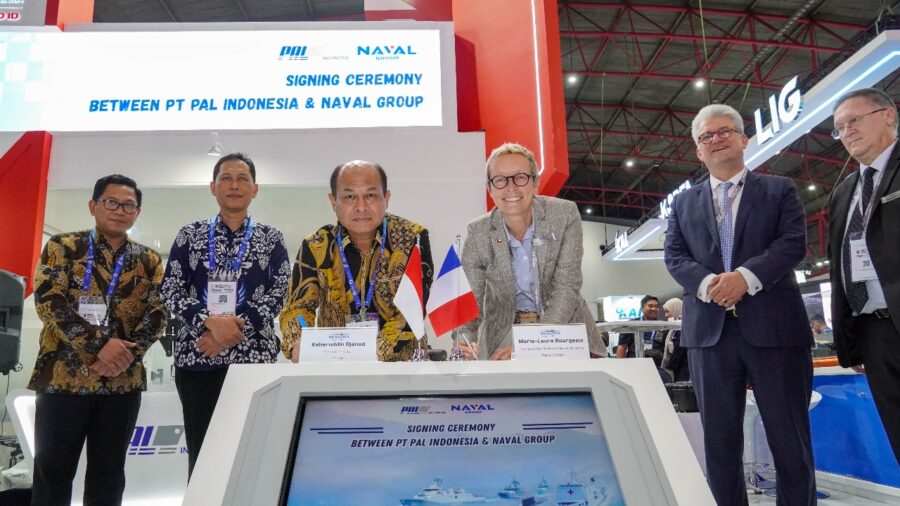 Penandatanganan kerja sama PT PAL dan Naval Group