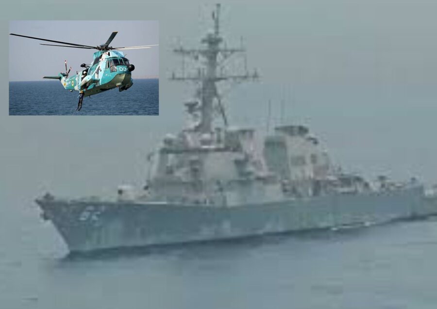 Helikopter Sea King Iran cegat USS Fitzgerald di Teluk Oman