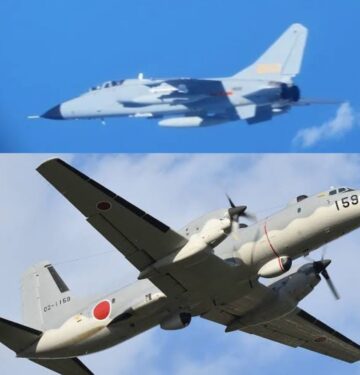JH-7 China pepet pesawat YS-11EB Jepang di laut China Timur