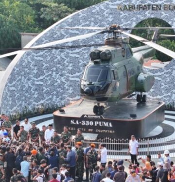 Monumen SA-330 Puma TNI AU di Bogor