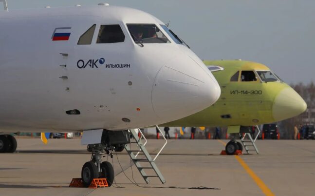 Pesawat regional turboprop buatan Rusia Il-114-300