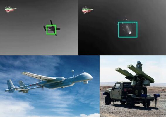 Sishanud Iran Majid tembak drone Heron Israel