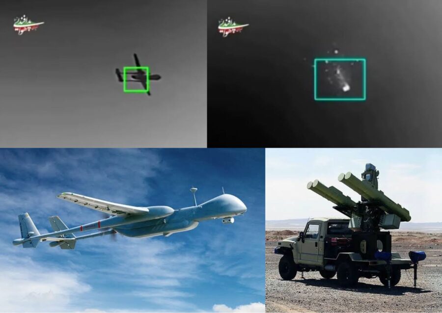 Sishanud Iran Majid tembak drone Heron Israel