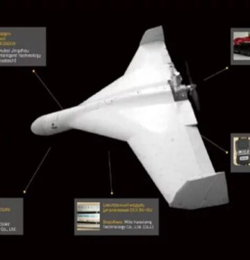 Drone umpan Rusia berkomponen China