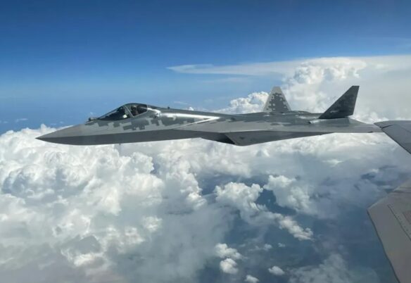 Dua Su-57 Rusia terbang di dekat perbatasan China dan Jepang