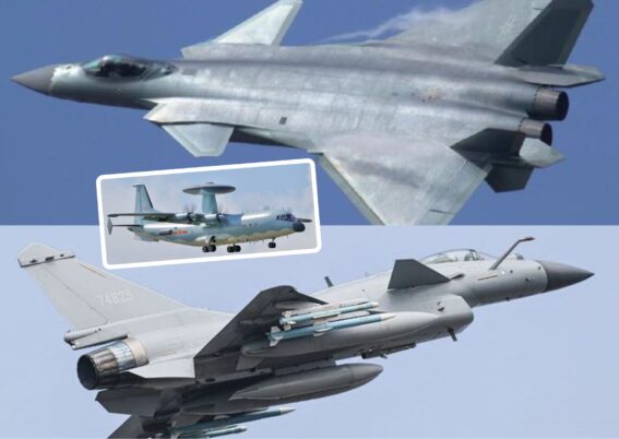 J-10C berhasil menembak J-20 dalam simulasi pertempuran udara